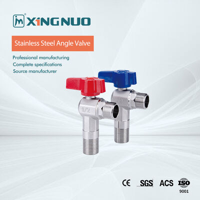OEM ODM Brass Angle Valve Threaded Connection 最大入口圧10バー145psi 精密弁 流体制御用